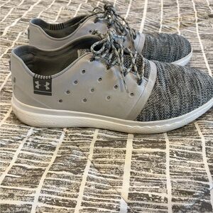 Under Armour Gray and White Men's Sneakers